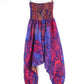 Harem Blanket Trousers - Purple and Orange Indian Flowers