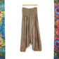 Recycled Sari Harem Pants - Gold