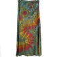 XL Soft Stretch Tie Dye Maxi Skirt - Moss Green