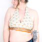 Reversible Cropped Halter Top Recycled Sari Silk