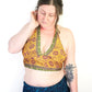 Reversible Cropped Halter Top Recycled Sari Silk