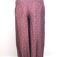 Recycled Sari Fabric Loose Fit Trousers - Red and Blue