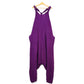 Plain Harem Dungarees - Purple Violet