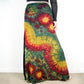 Soft Stretch Tie Dye Maxi Skirt - Moss Green