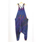 Tie-Dye Harem Dungarees - Deep Blue