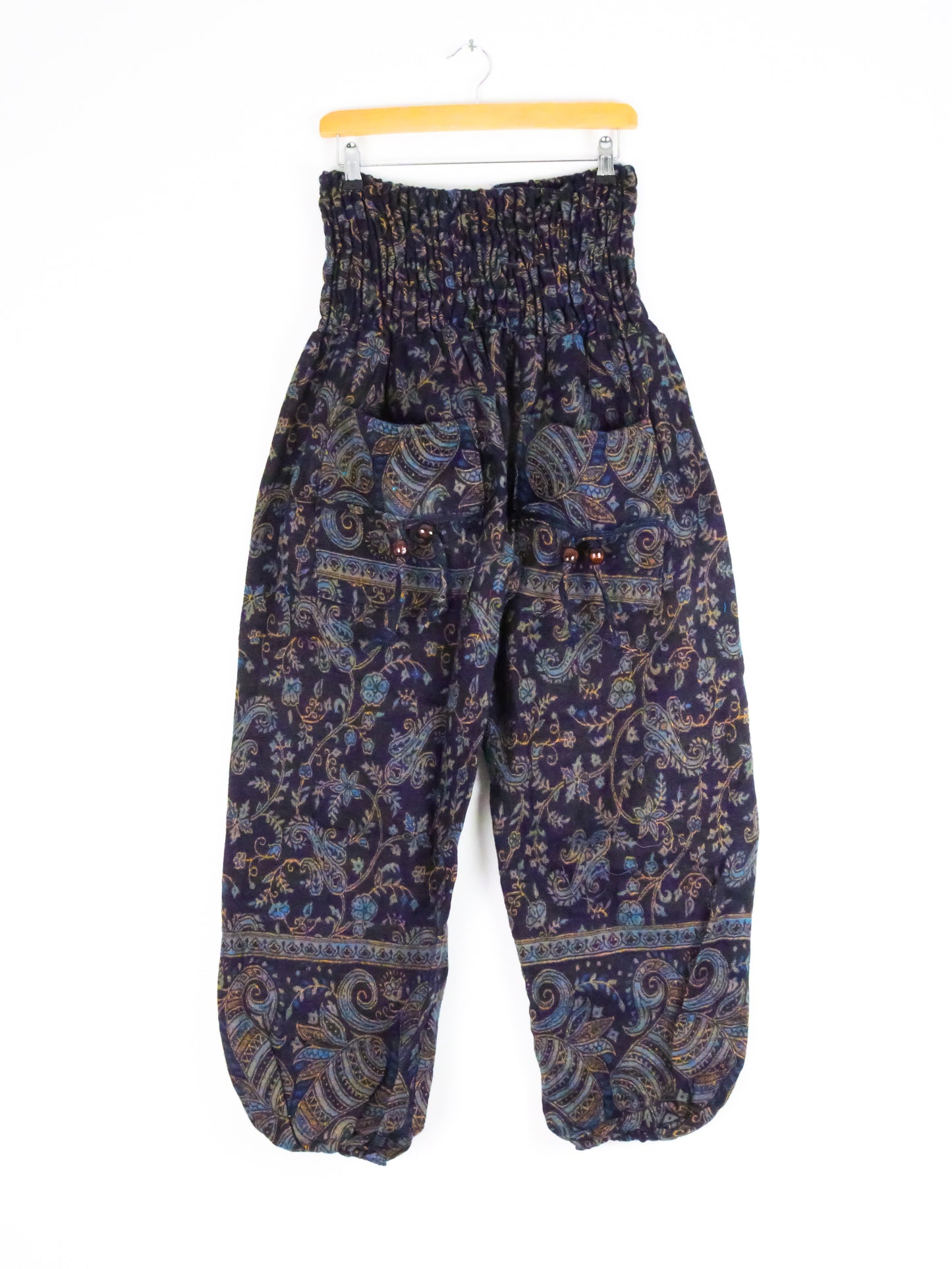 Blanket Trousers - Navy Blue Paisley