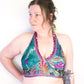 Reversible Cropped Halter Top Recycled Sari Silk