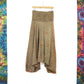 Recycled Sari Harem Pants - Gold