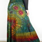 XL Soft Stretch Tie Dye Maxi Skirt - Moss Green