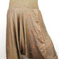 Recycled Sari Harem Pants - Gold