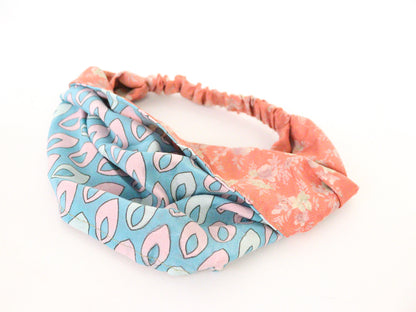 Recycled Sari Silk Headband - Reversible