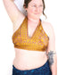 Reversible Cropped Halter Top Recycled Sari Silk