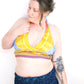 Reversible Cropped Halter Top Recycled Sari Silk