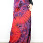 XL Soft Stretch Tie Dye Maxi Skirt - Pink and Purple - Extra Long Length