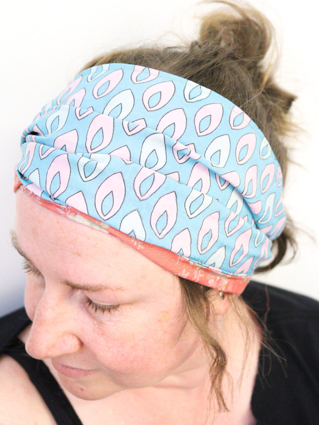 Recycled Sari Silk Headband - Reversible