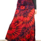 Soft Stretch Tie Dye Maxi Skirt - Red and Purple