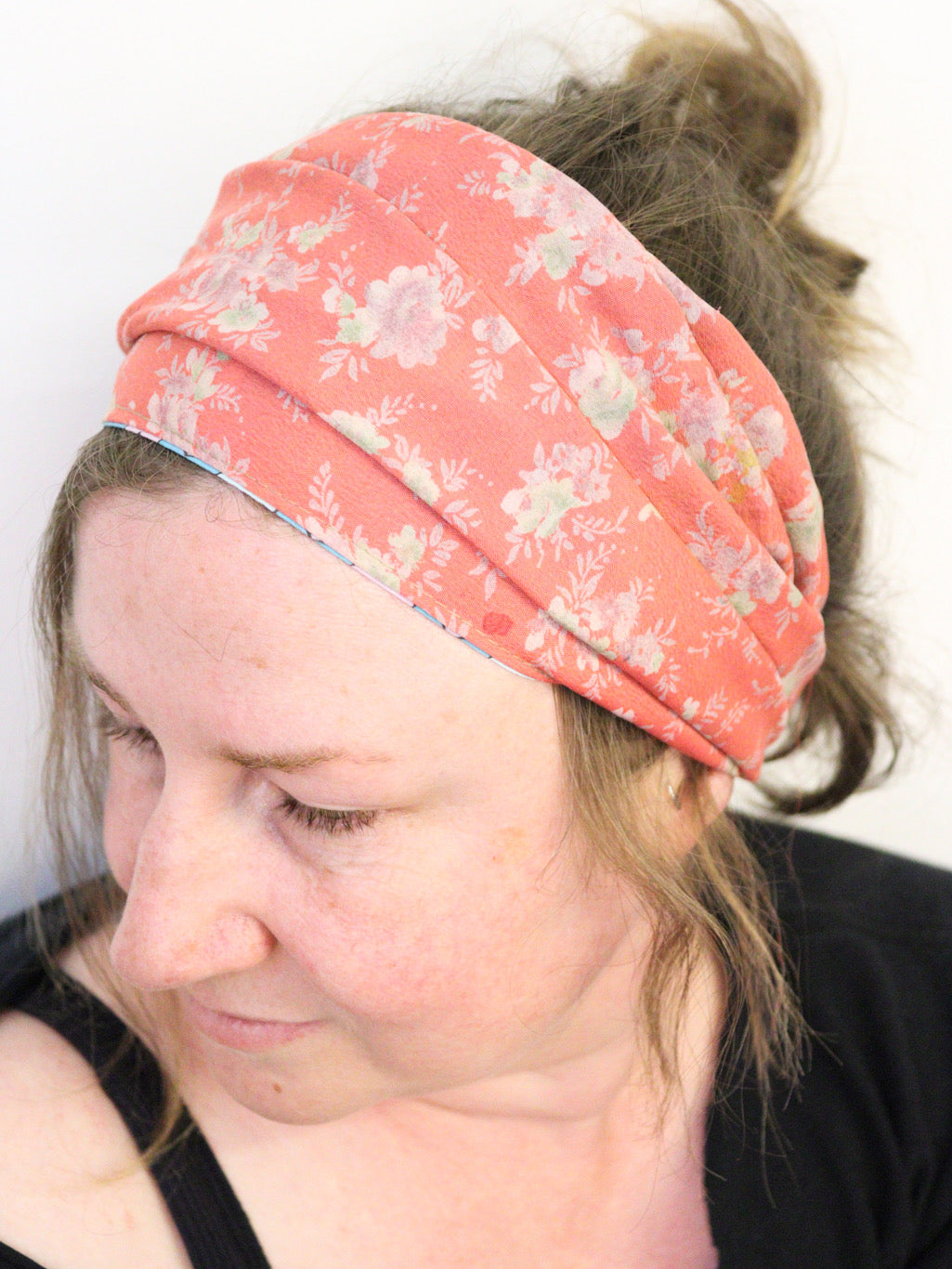 Recycled Sari Silk Headband - Reversible