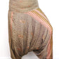 Recycled Sari Harem Pants - Gold and Pink