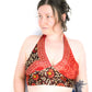 Reversible Cropped Halter Top Recycled Sari Silk