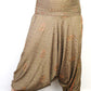 Recycled Sari Harem Pants - Gold