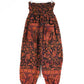 Blanket Trousers - Black Orange and Fuchia Paisley