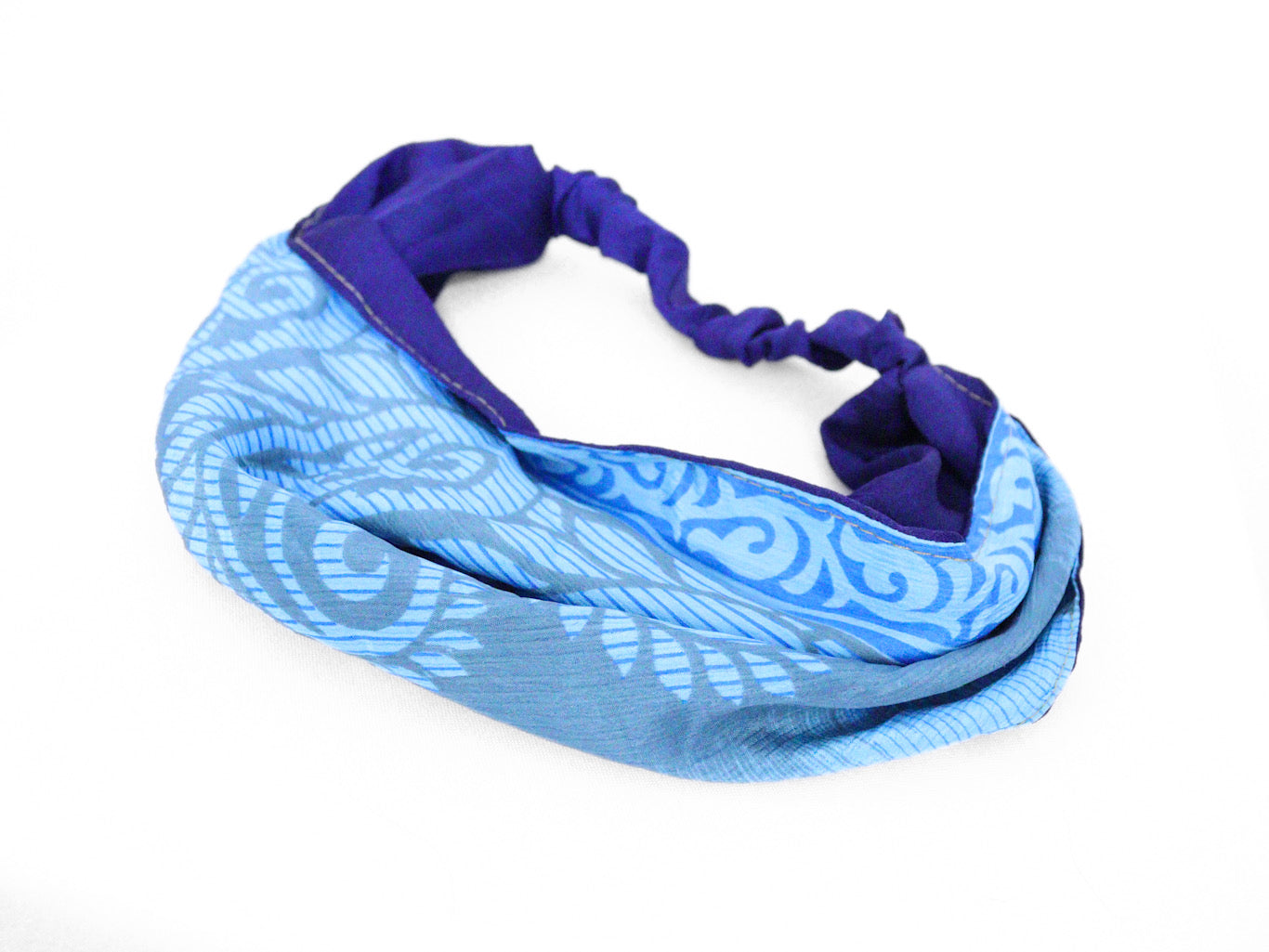 Recycled Sari Silk Headband - Reversible