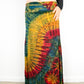 Soft Stretch Tie Dye Maxi Skirt - Moss Green