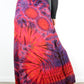 XL Soft Stretch Tie Dye Maxi Skirt - Pink and Purple - Extra Long Length