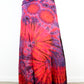 XL Soft Stretch Tie Dye Maxi Skirt - Pink and Purple - Extra Long Length