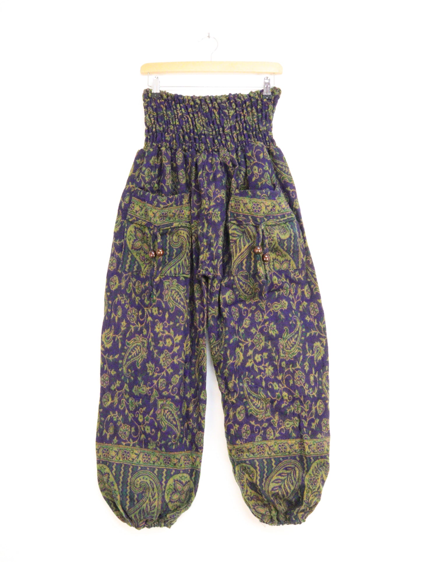 Blanket Trousers - Blue and Green Paisley