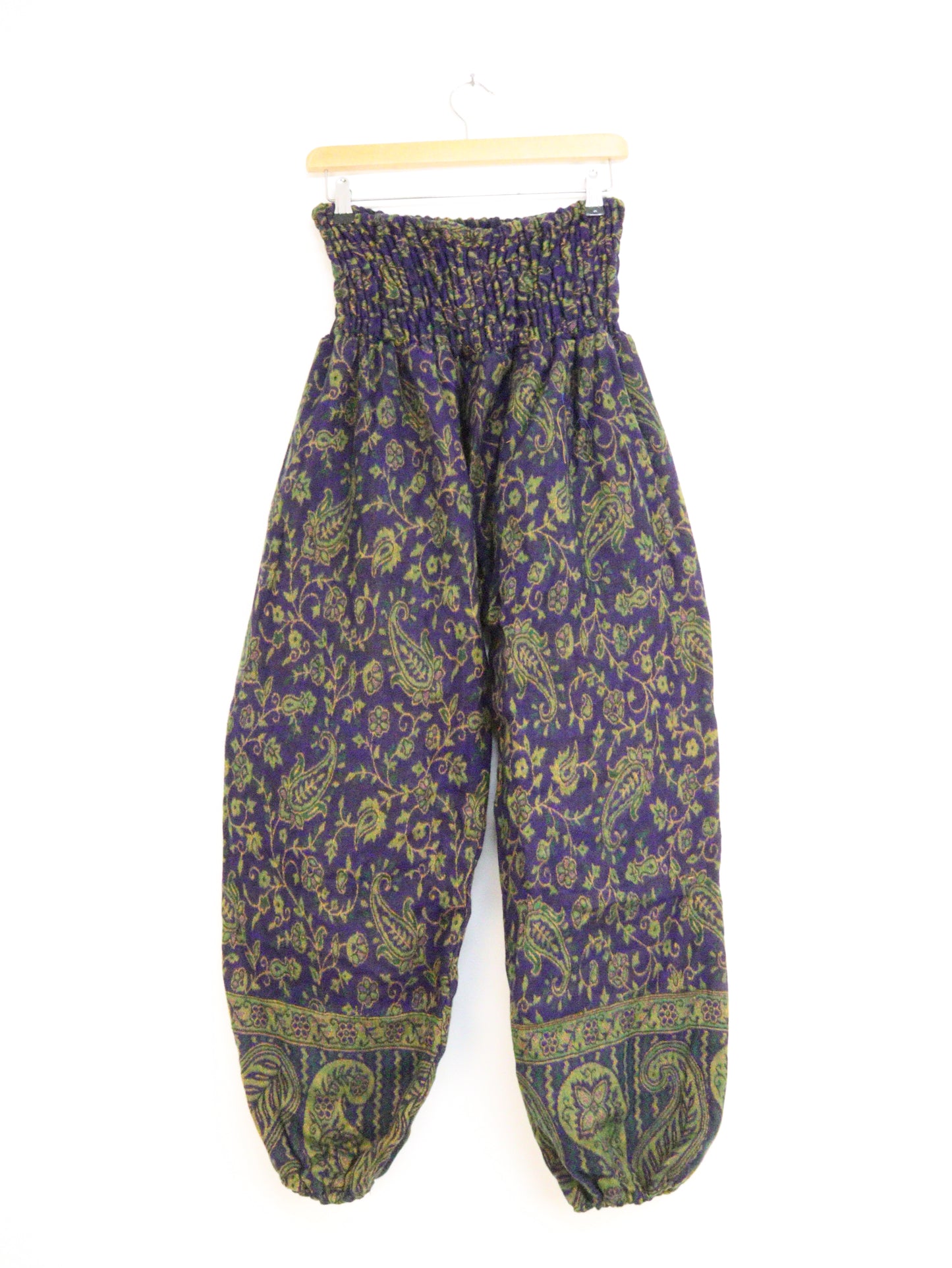 Blanket Trousers - Blue and Green Paisley