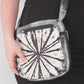 Tie-Dye Shoulder Bag - Black White and Grey