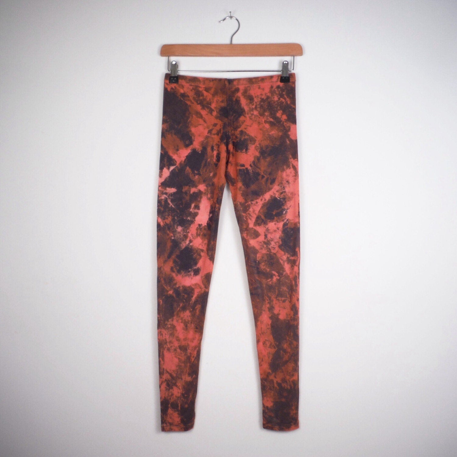 Hand Dyed Mottled Bleach Leggings - Grey - Bare Canvas