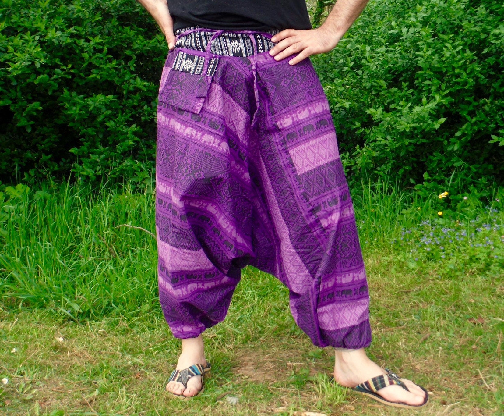 Purple best sale harem pants