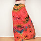 Tie Dye Sarong / Scarf / Throw - Deep Red - Bare Canvas