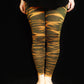 Hand Dyed Tiger Stripe Bleach Leggings - Green - Bare Canvas