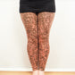 Hand Dyed Bleach Galaxy Leggings - Light Brown - Bare Canvas