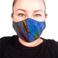 Tie-Dye Face Mask - Aqua Blue - Bare Canvas