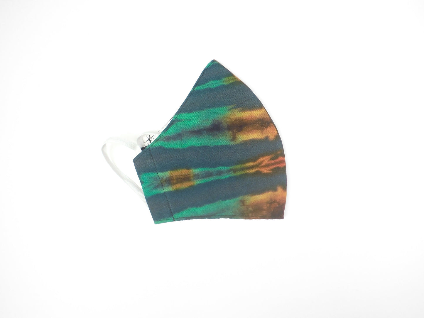 Tie-Dye Face Mask - Forest Green - Bare Canvas