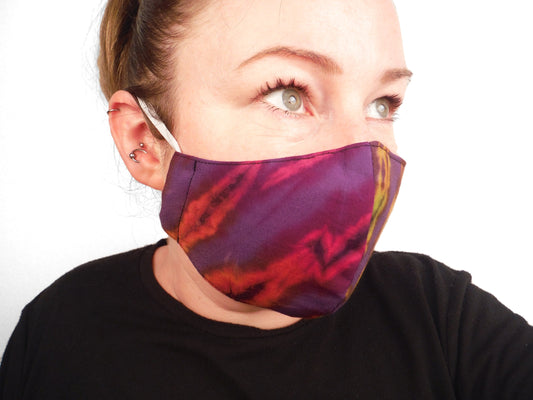 Tie-Dye Face Mask - Purple - Bare Canvas