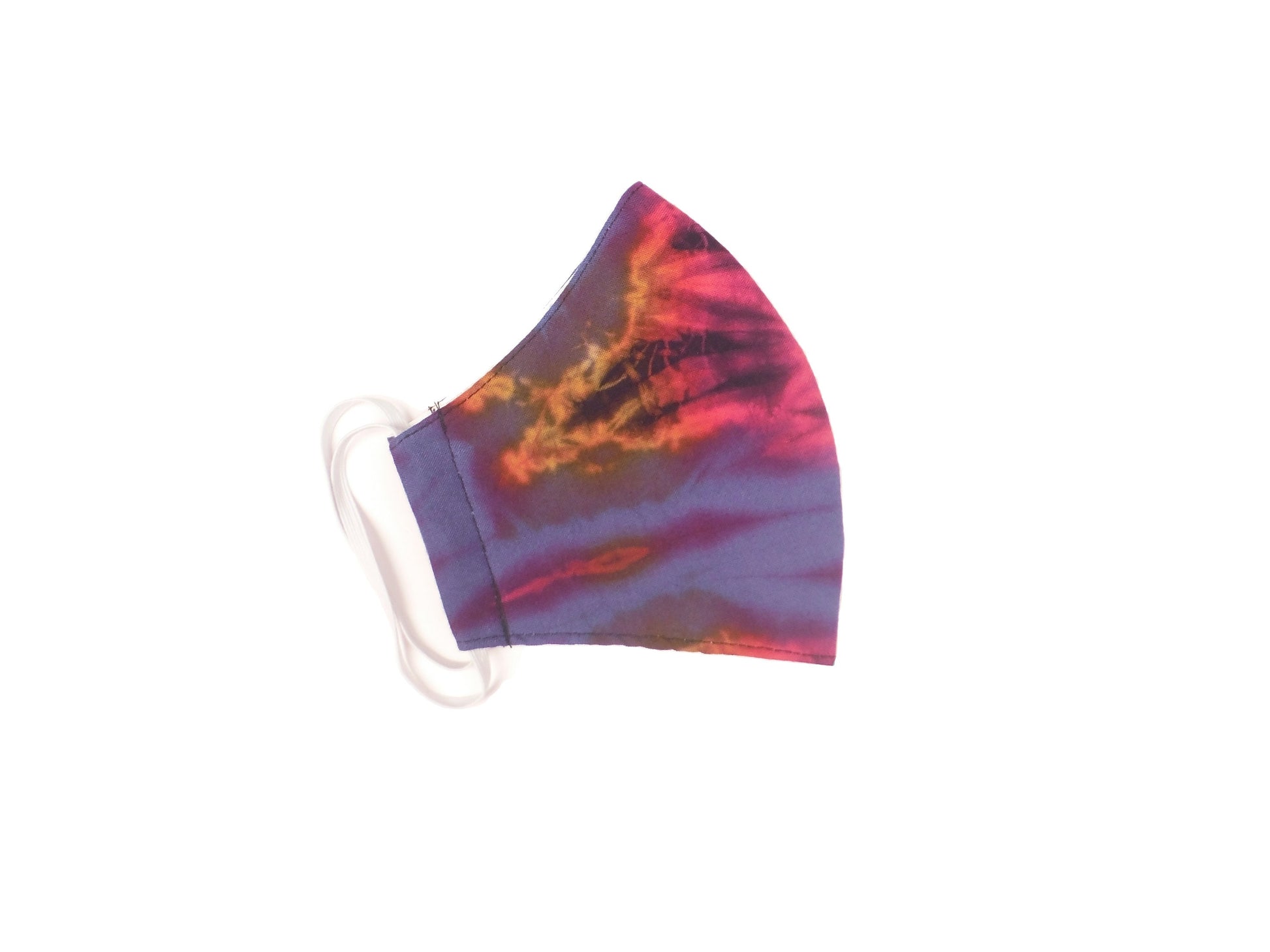 Tie-Dye Face Mask - Lavender Blue - Bare Canvas