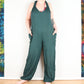 Plain Dungarees - Forest Green