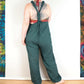 Plain Dungarees - Forest Green