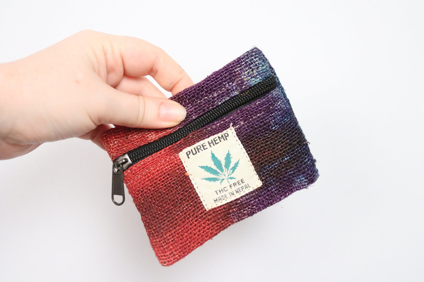 Tie-Dye Hemp Purse - Blue Yellow Orange