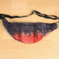 Hemp Bum Bag / Zip-up Belt Bag - Tie-Dye Rainbow - Bare Canvas