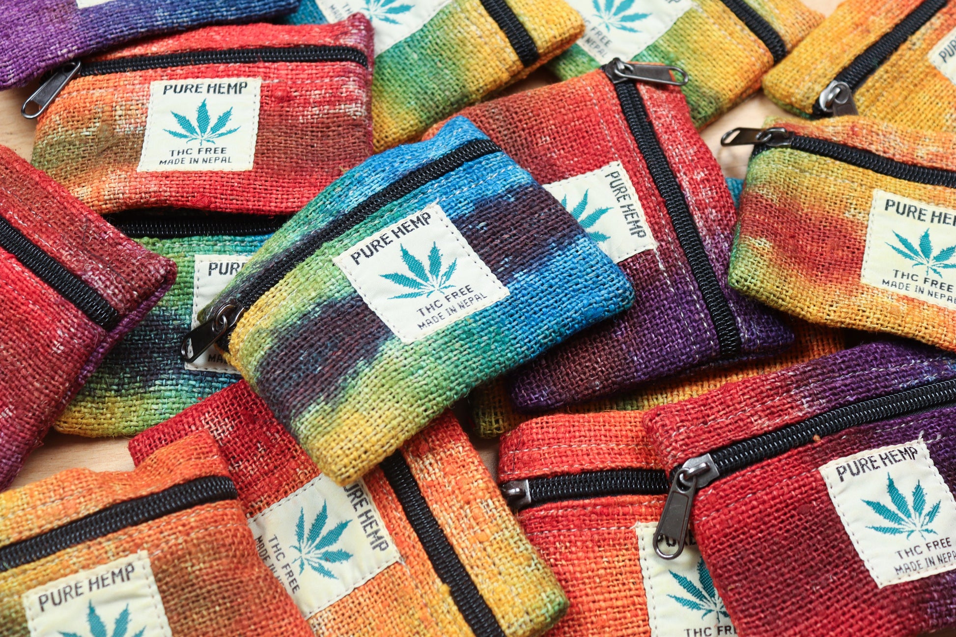 Tie-Dye Hemp Purse - LUCKY DIP - Bare Canvas