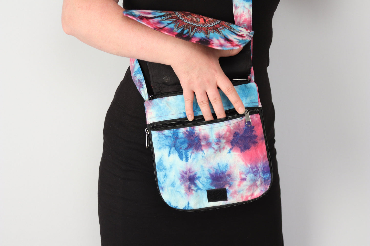 Tie-Dye Shoulder Bag - Tribal Sun