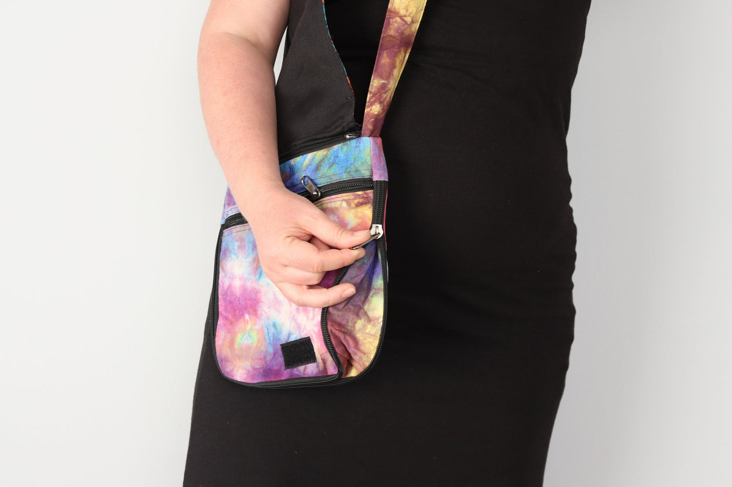 Tie-Dye Shoulder Bag - Tribal Sun