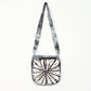 Tie-Dye Shoulder Bag - Black White and Grey