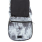 Tie-Dye Shoulder Bag - Black White and Grey